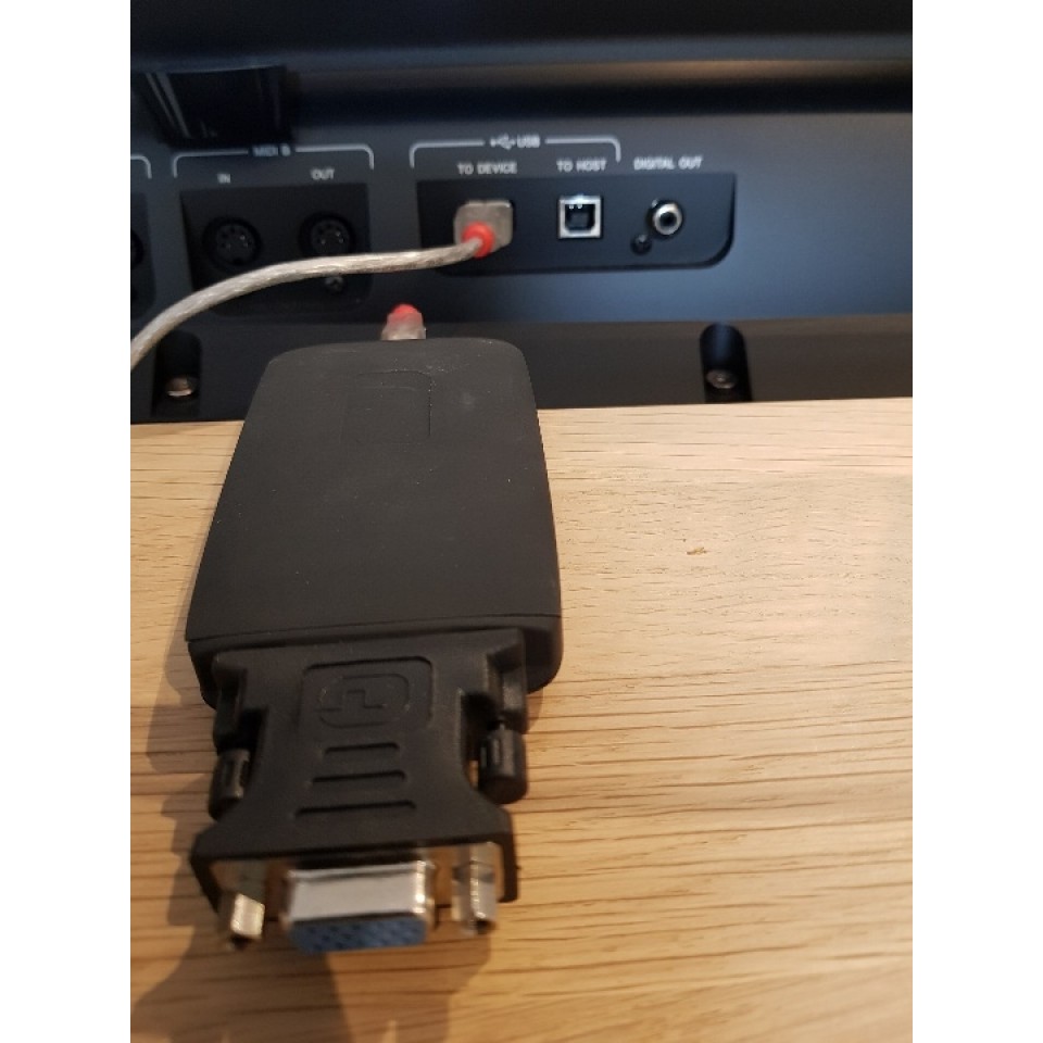 USB Display Adapter VGA voor Yamaha Genos en SX900