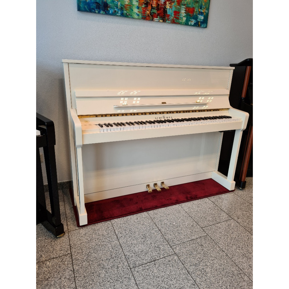 Schimmel 116S Silent PWH wit hoogglans topklasse piano occasion (1996)
