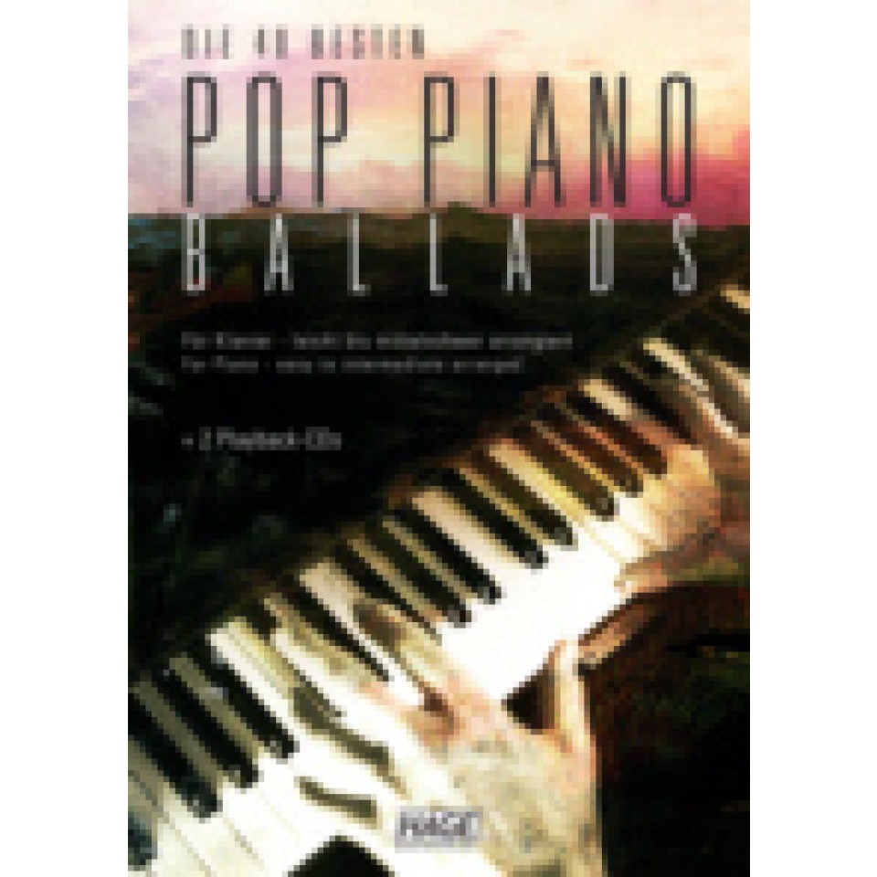 Hage: Pop Piano Ballads + 40 midi-files (óók speciaal voor Yamaha XG/XF systeem)