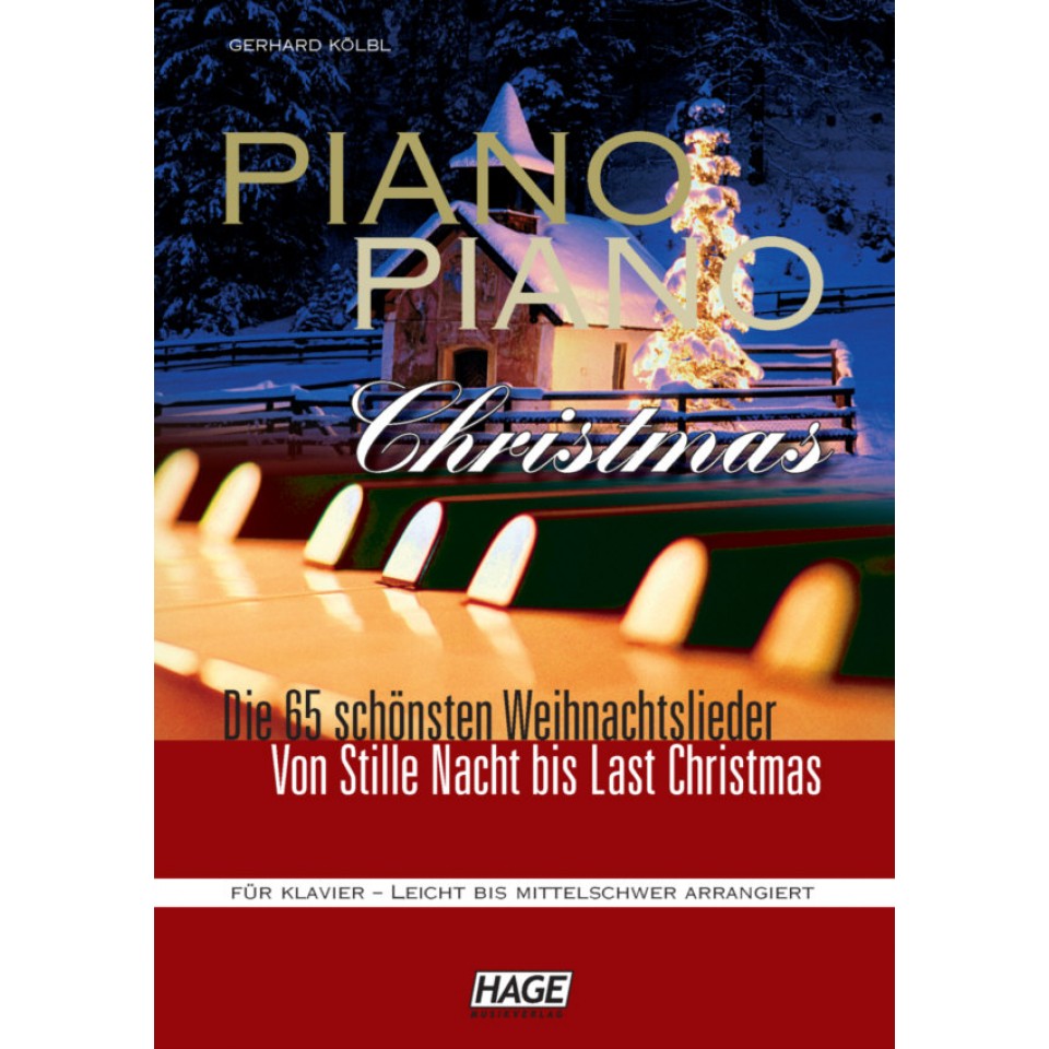 Hage: Piano-Piano Christmas! 65 mooie en bekende Kerstliederen.